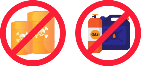 回収できないゴミのイラスト